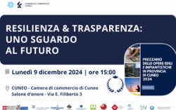 "Resilienza & trasparenza: uno sguardo al futuro" Presentazione del prezzario delle opere edili | 9 dicembre