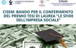 CISeM: Bando per il conferimento del premio tesi di laurea "le sfide dell'impresa sociale"