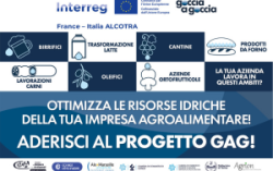 Manifestazione di interesse per un uso più razionale dell’acqua nelle aziende agroalimentari