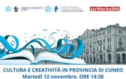 immagine locandina convegno Cultura e creatività in provincia di Cuneo