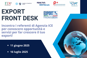 Export Front Desk: incontri con gli esperti di Agenzia ICE Export Front Desk: incontri con gli esperti di Agenzia ICE