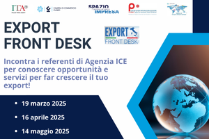 Export Front Desk: incontri con gli esperti di Agenzia ICE Export Front Desk: incontri con gli esperti di Agenzia ICE