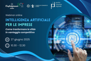 "Intelligenza artificiale per le imprese" | Webinar 27 giugno 2025 h. 10.30-12:30 "Intelligenza artificiale per le imprese" | Webinar 27 giugno 2025 h. 10.30-12:30