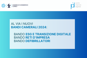 AL VIA NUOVI BANDI A FAVORE DELLE IMPRESE, INVIO DOMANDE A PARTIRE DA LUNEDÌ 8 LUGLIO 2024